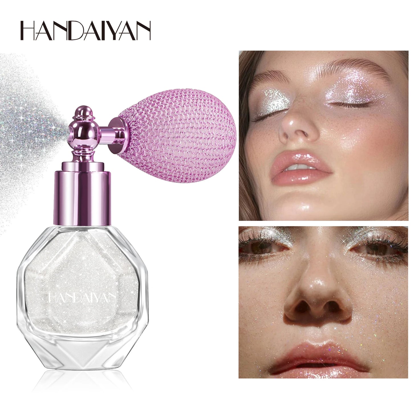 Spray Paillettes Diamant HANDAIYAN - Illuminateur Corps & Visage