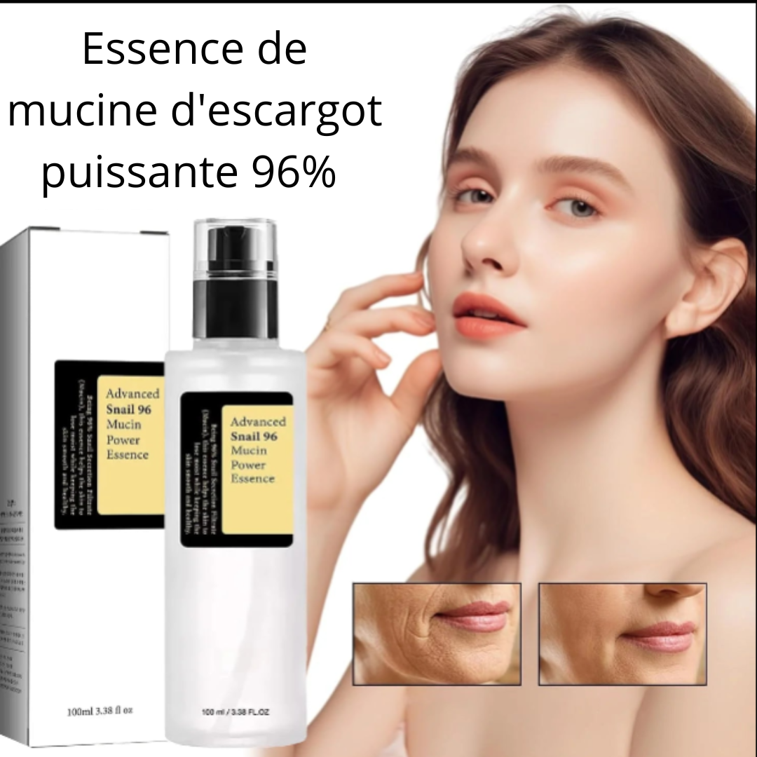 96 % Essence d'escargot, sérum réparateur de peau à l'acide hyaluronique