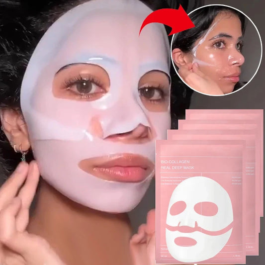 Masque Visage Collagène Bio Coréen - Hydratation Intense & Éclat