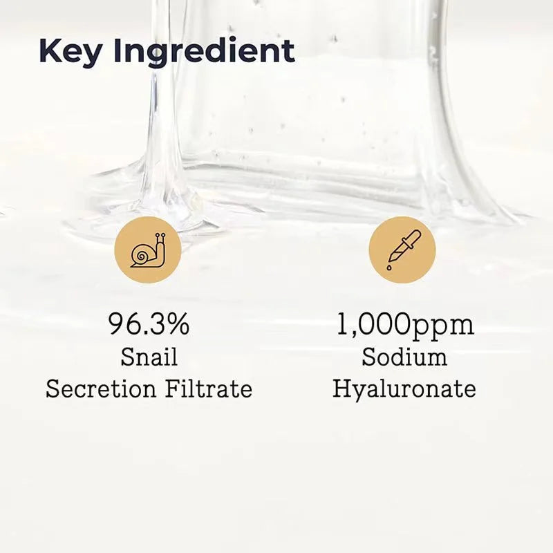 96 % Essence d'escargot, sérum réparateur de peau à l'acide hyaluronique