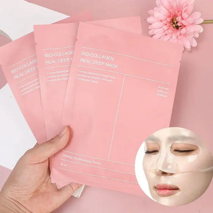 Masque Visage Collagène Bio Coréen - Hydratation Intense & Éclat