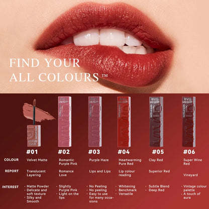 Rouge à Lèvres Liquide Mat - Haute Tenue Non Gras Multicolore