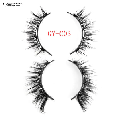 Faux cils magnétiques naturels et longs