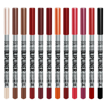 Crayon à Lèvres Ultra Mat - Longue Tenue Waterproof 12 Pièces