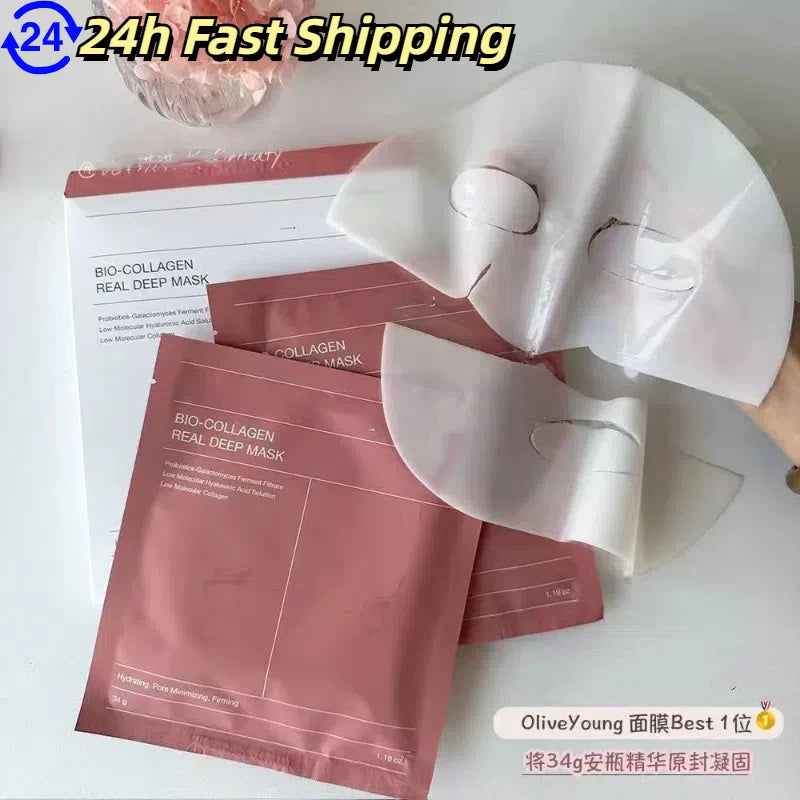 Masque Visage Collagène Bio Coréen - Hydratation Intense & Éclat