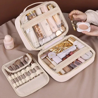 trousse de rangement essentiel pour femmes, grande capacité, organisateur cosmétiques