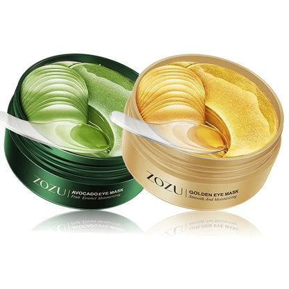 Patchs Yeux Avocat & Or – Hydratants, Raffermissants, Anti-Rides et Anti-Cernes pour Améliorer les Poches sous les Yeux”