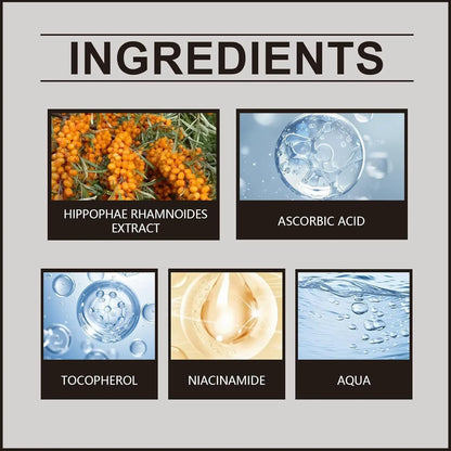 hydratant pour le visage à capsule dorée de vitamine C profonde, protection antioxydante, soins légers quotidiens pour la peau