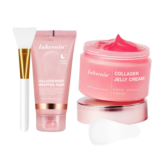 Pack Duo Soin au Collagène - Masque de Nuit + Gelée Crème Hydratante