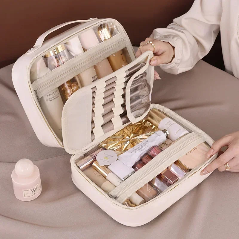 trousse de rangement essentiel pour femmes, grande capacité, organisateur cosmétiques