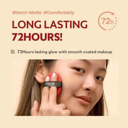 Fond de Teint TIRTIR Coussin Compact - Haute Couverture K-Beauty
