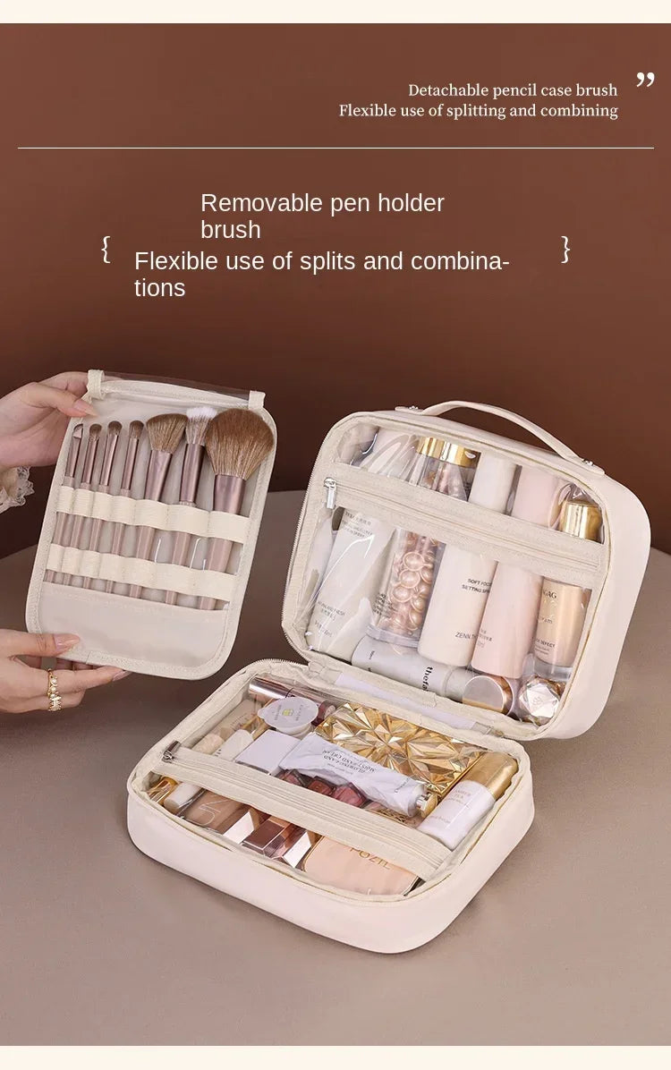trousse de rangement essentiel pour femmes, grande capacité, organisateur cosmétiques