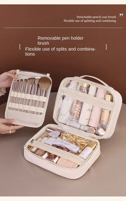 trousse de rangement essentiel pour femmes, grande capacité, organisateur cosmétiques