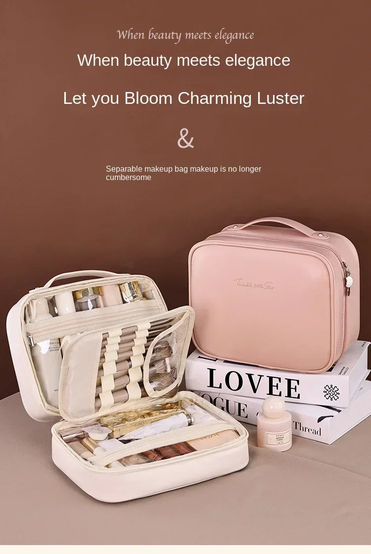 trousse de rangement essentiel pour femmes, grande capacité, organisateur cosmétiques