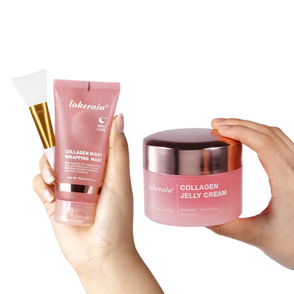 Pack Duo Soin au Collagène - Masque de Nuit + Gelée Crème Hydratante