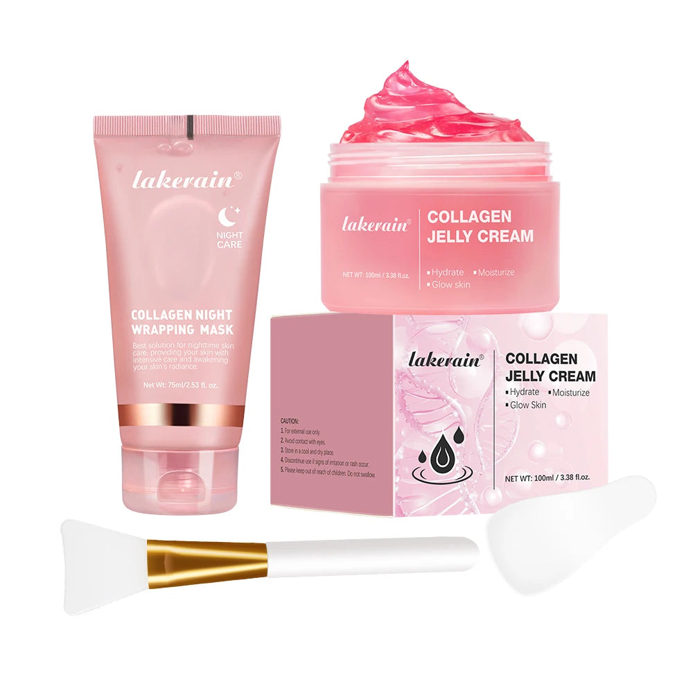 Pack Duo Soin au Collagène - Masque de Nuit + Gelée Crème Hydratante
