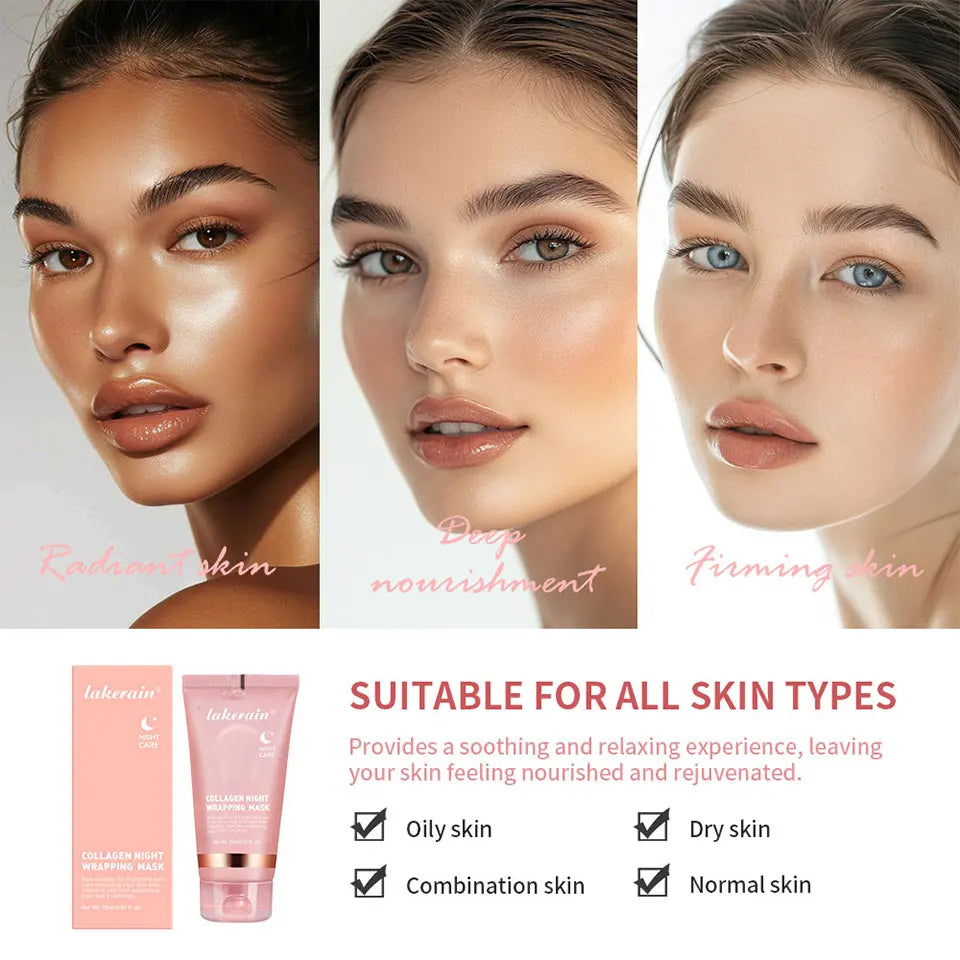 Pack Duo Soin au Collagène - Masque de Nuit + Gelée Crème Hydratante