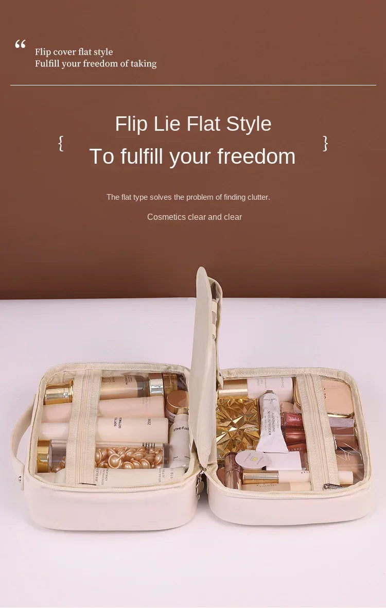 trousse de rangement essentiel pour femmes, grande capacité, organisateur cosmétiques