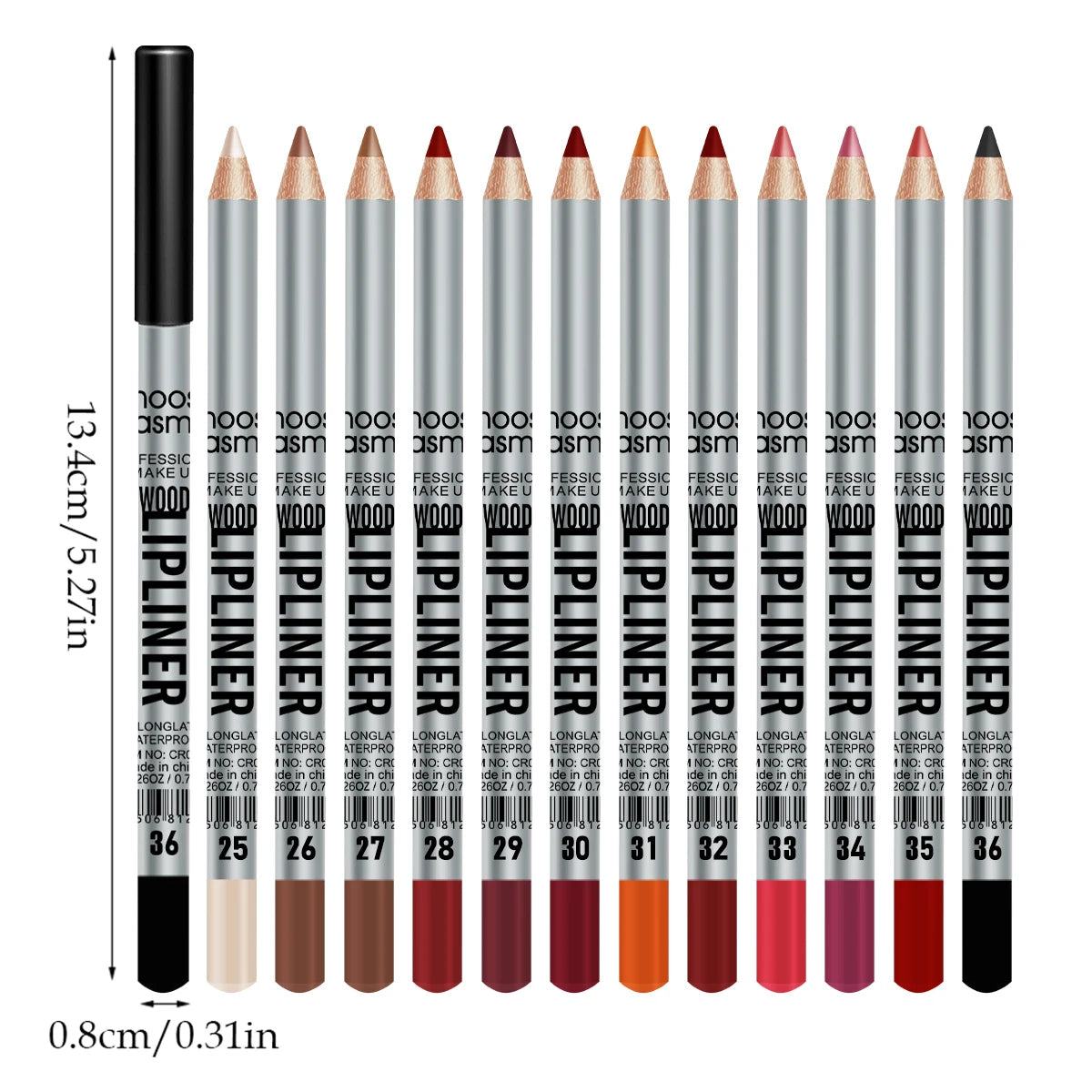 Crayon à Lèvres Ultra Mat - Longue Tenue Waterproof 12 Pièces