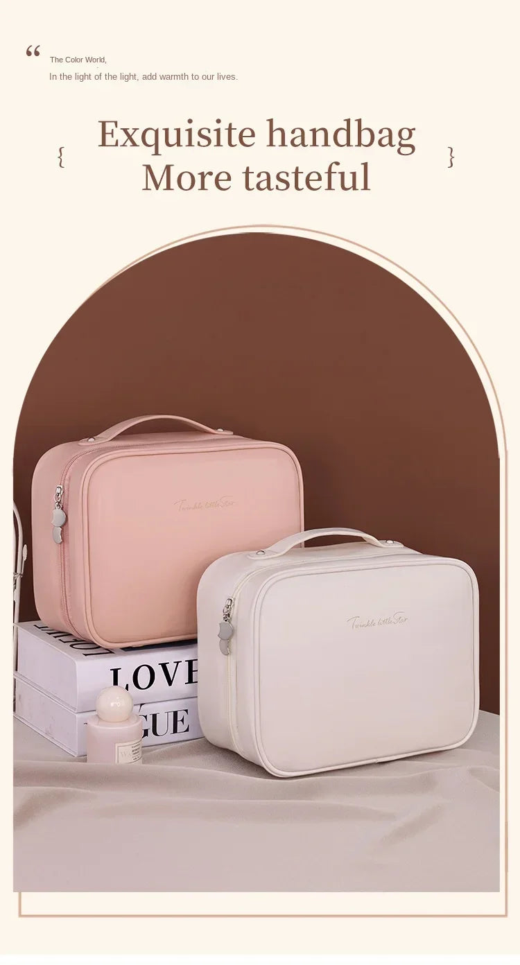 trousse de rangement essentiel pour femmes, grande capacité, organisateur cosmétiques