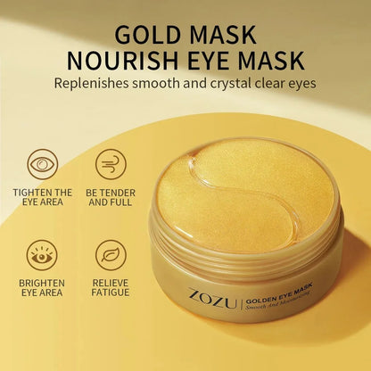 Patchs Yeux Avocat & Or – Hydratants, Raffermissants, Anti-Rides et Anti-Cernes pour Améliorer les Poches sous les Yeux”