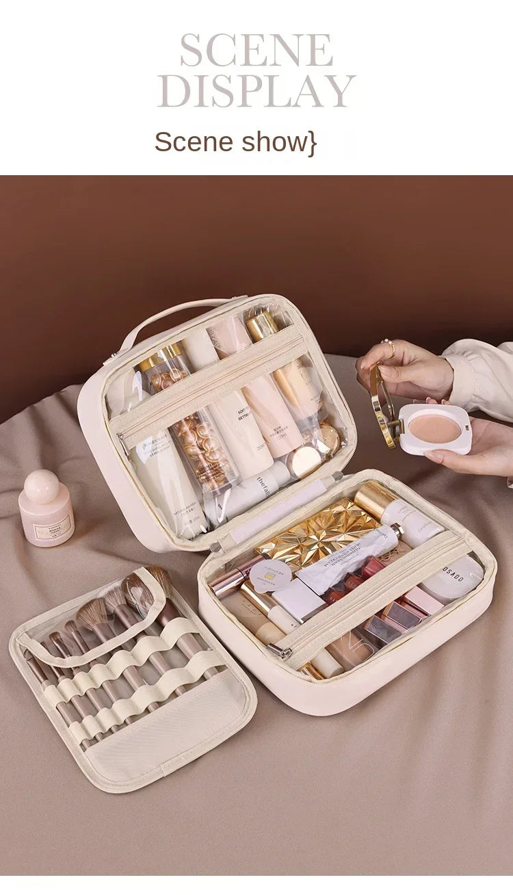 trousse de rangement essentiel pour femmes, grande capacité, organisateur cosmétiques