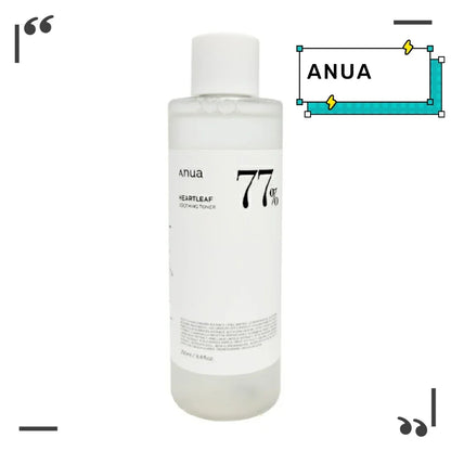 Toner ANUA HeartlePG 77% - Apaisant Coréen Peau Équilibrée 250ml