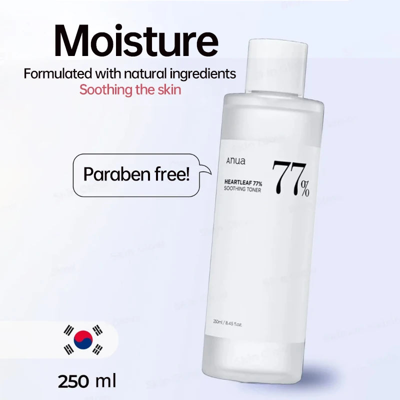 Toner ANUA HeartlePG 77% - Apaisant Coréen Peau Équilibrée 250ml